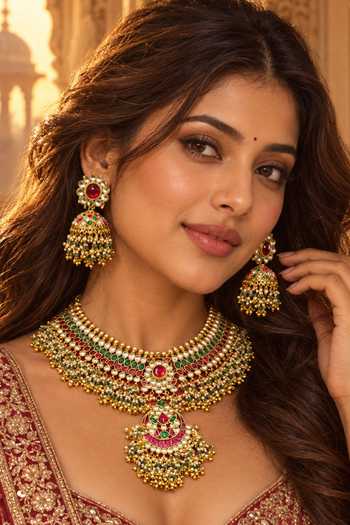 Tussya Chandrika Kundan Necklace Set 