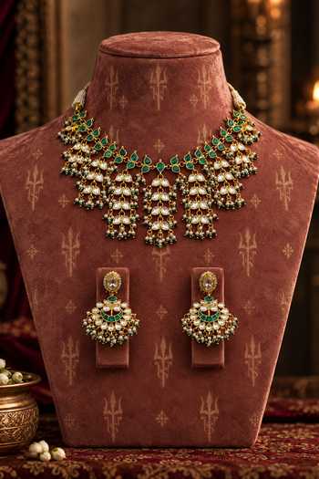 Tussya Madhavi Kundan Necklace Set 