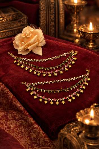 Tussya Malavika Kundan Pair Of Earchains