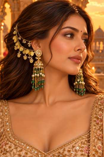 Tussya Rajshri Kundan Pair Of Earchains