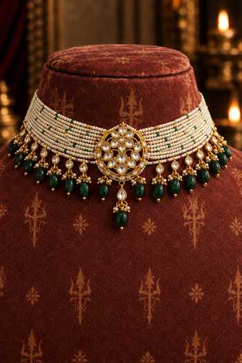 Tussya Yamini Kundan Necklace Set 