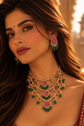 Tussya Padmalekha Kundan Necklace Set 