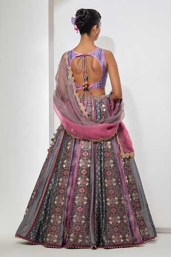Aum By Asit And Ashima Patchwork Lehenga Set 
