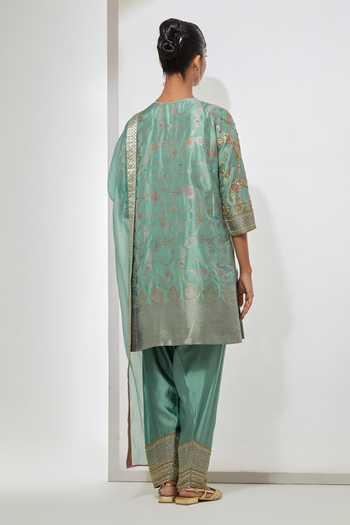 Aum By Asit And Ashima Rain Storm Embroidered Kurta Set 