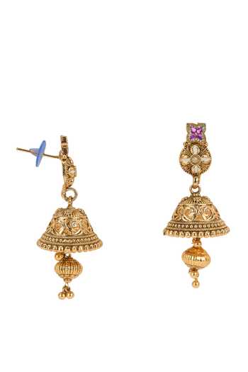 Shop Nazaakat By Samara Singh Gold Plated Rajwadi Embellished Choker Necklace Set Shop_Nazaakat By Samara Singh_Gold Plated Rajwadi Embellished Choker Necklace Set