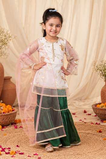 Petite Pomme Printed A-Line Kurta Set