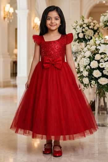Petite Pomme Ruffle Maxi Dress 