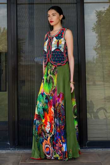 Amka Iris Printed Skirt 