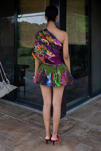 Amka Noi Noi Printed Blouse & Skirt Set 