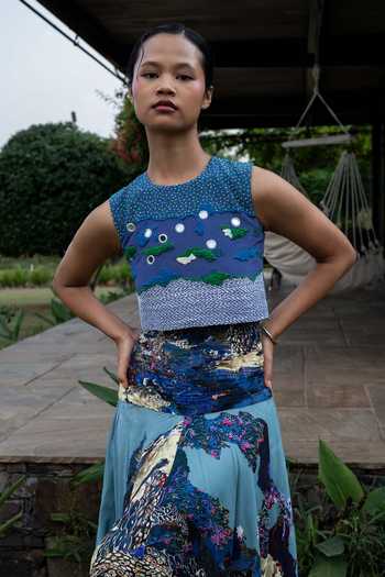Amka Sicily Beaded Top 