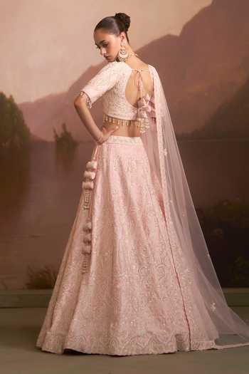Angad Singh Gulaal Embroidered Raw Silk Lehenga Set 