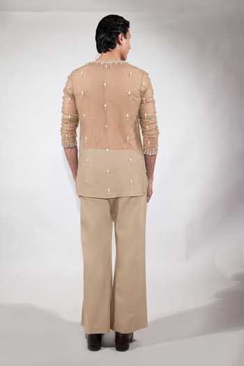Jubinav Chadha Mirror Work Short Kurta Set 