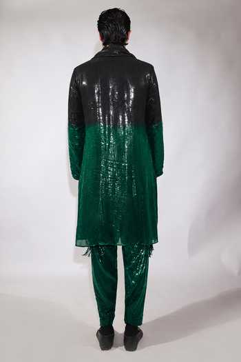 Jubinav Chadha Ombre Dyed Embroidered Kurta Set 