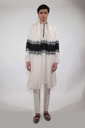 Jubinav Chadha Mirror Embroidered Kurta Set 