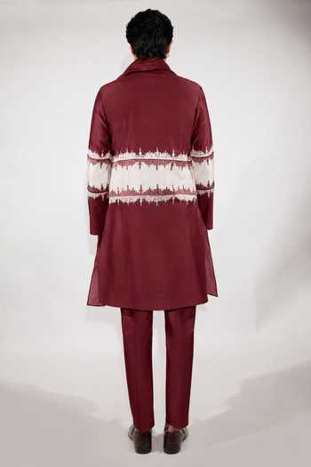 Jubinav Chadha Color Block Embroidered Kurta Set 