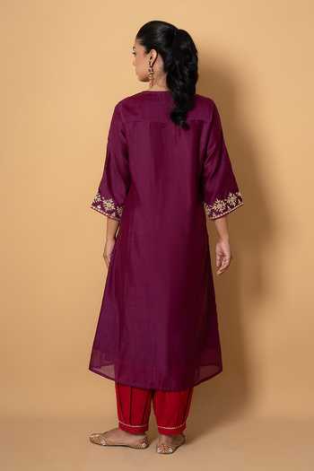 Kameez Embroidered Kurta & Pant Set 