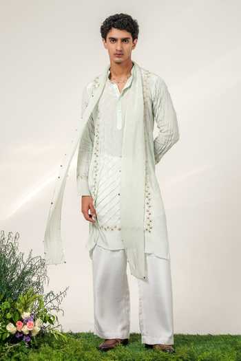 Shwetanga Victorian Gleam Embroidered Kurta Set 