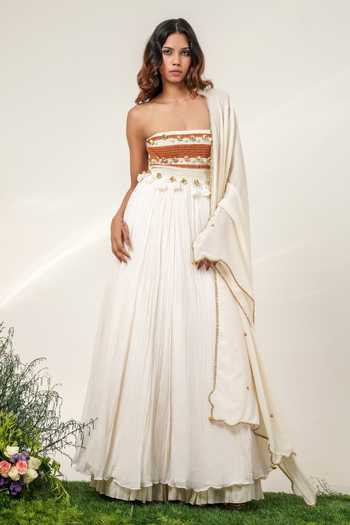 Shwetanga Ghunghroo Anarkali Sharara Set