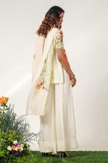 Shwetanga Mosaic Canvas Print Kurta Set