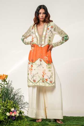 Shwetanga Printed Kurta & Salwar Set