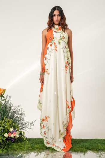 Shwetanga Mosiac Scarf Printed Dress