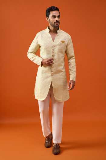 Arihant Rai Sinha Brocade Sherwani & Trouser Set 