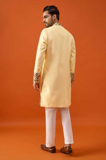 Arihant Rai Sinha Placed Floral Pattern Sherwani Set 