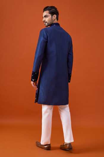 Arihant Rai Sinha Placed Embroidered Pattern Sherwani Set 