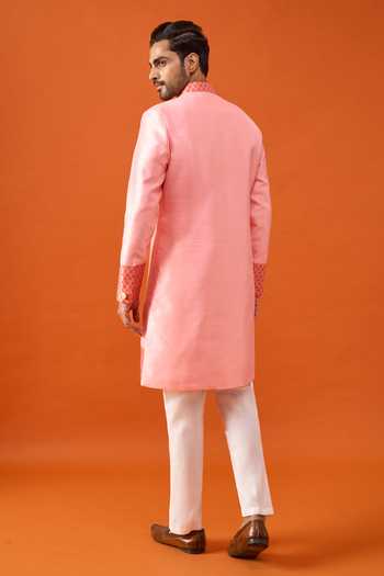 Arihant Rai Sinha Placed Floral Pattern Sherwani Set 