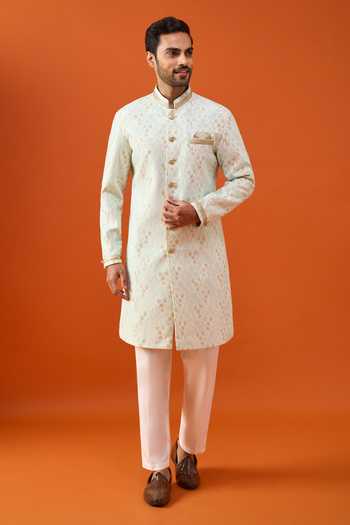 Arihant Rai Sinha Brocade Sherwani & Trouser Set 