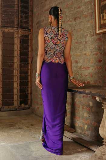 Label Moni K Mandala Print Skirt & Vest Set 