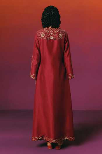 Warra Embroidered Kaftan & Pant Set 