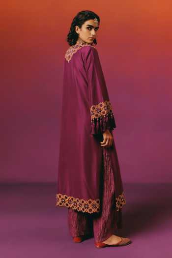 Warra Embroidered Kurta & Palazzo Set 