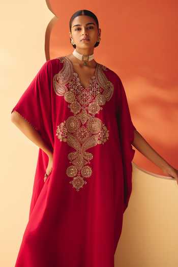 Mrunalini Rao Kriti Silk Kaftan 