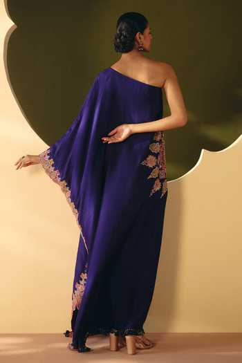 Mrunalini Rao Veeranshi Silk Embroidered Kaftan 