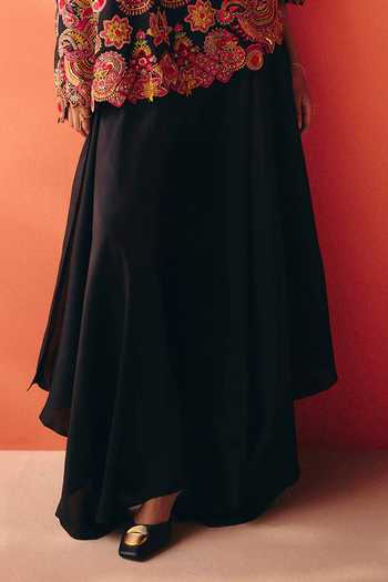 Buy Mrunalini Rao Multi Color Silk, Cotton One Shoulder, Bandeau Neck Sahasra Cape And Pant Set Online at Aza Fashions Buy_Mrunalini Rao_Multi Color Silk, Cotton One Shoulder, Bandeau Neck Sahasra Cape And Pant Set _Online_at_Aza_Fashions