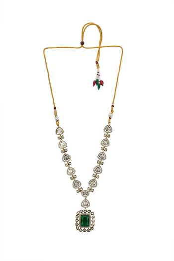 Nazaakat By Samara Singh Gold Plated Pendant Embellished Necklace Set Online at Aza Fashions Nazaakat By Samara Singh_Gold Plated Pendant Embellished Necklace Set _Online_at_Aza_Fashions
