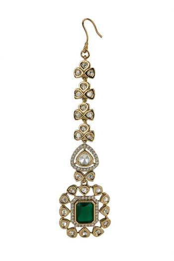 Nazaakat By Samara Singh Gold Plated Pendant Embellished Necklace Set at Aza Fashions Nazaakat By Samara Singh_Gold Plated Pendant Embellished Necklace Set _at_Aza_Fashions
