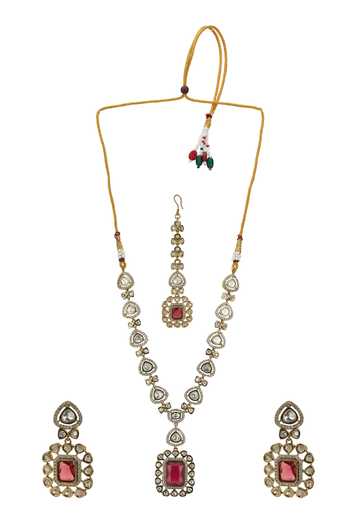 Nazaakat By Samara Singh Pendant Drop Necklace Set