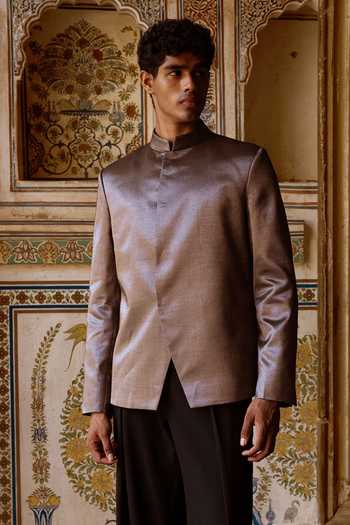 Dash And Dot Banarasi Metallic Blazer