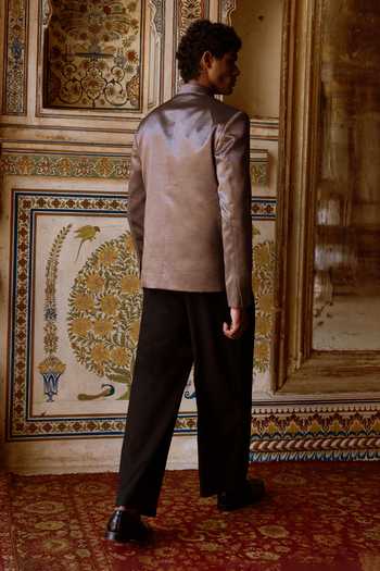 Dash And Dot Banarasi Metallic Blazer
