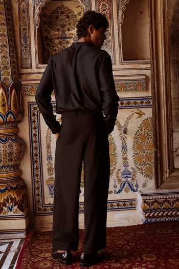Dash And Dot Banarasi Blazer & Straight-Cut Pant 