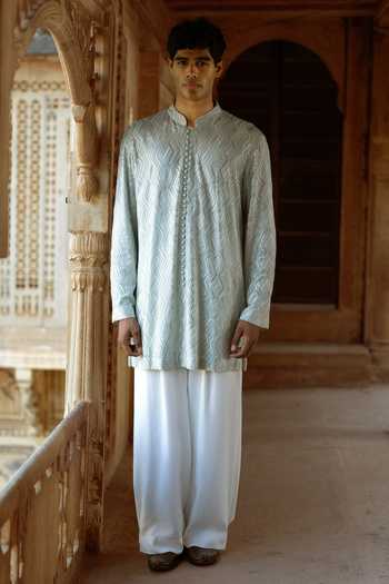 Shop_Dash And Dot_Ivory Viscose Wide-legged Pant _Online_at_Aza_Fashions