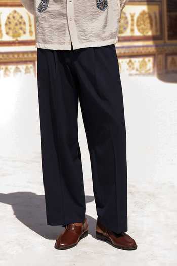 Dash And Dot Multi Color Linen, Viscose, Nylon, Ornamental Embroidered Shirt And Pant Set Online at Aza Fashions Dash And Dot_Multi Color Linen, Viscose, Nylon, Ornamental Embroidered Shirt And Pant Set _Online_at_Aza_Fashions