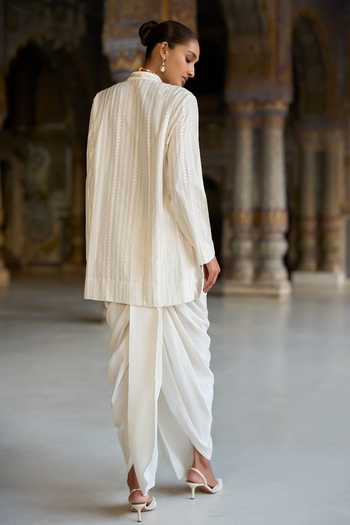 Dash And Dot Cowl Draped Dhoti Pant 