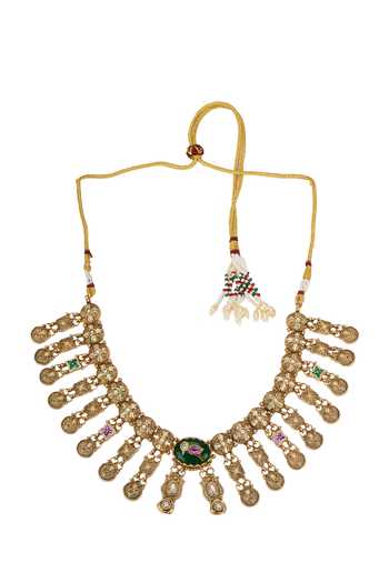 Nazaakat By Samara Singh Rajwadi Embellished Choker Necklace Set 