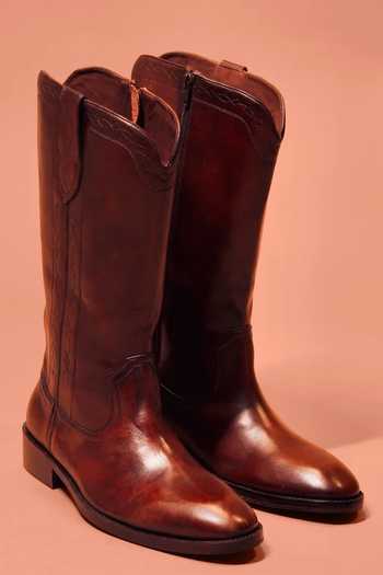 Dmodot Brown Dual Tone Chelsea Boots 
