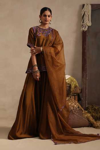 Aurouss Tamra Short Kurta Sharara Set