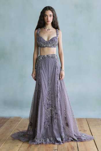 Falsa Violetta Embroidered Lehenga Set 