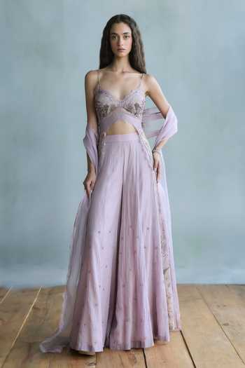 Falsa Alora Hand Embroidered Tunic Palazzo Set 